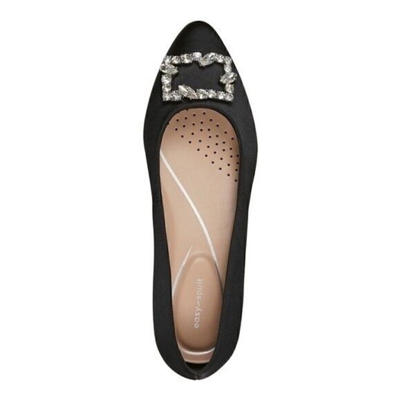 EASY SPIRIT Women's Carisma Pointy Toe Slip-on Dress Pumps shoes BLACK S… - Picture 6 of 11